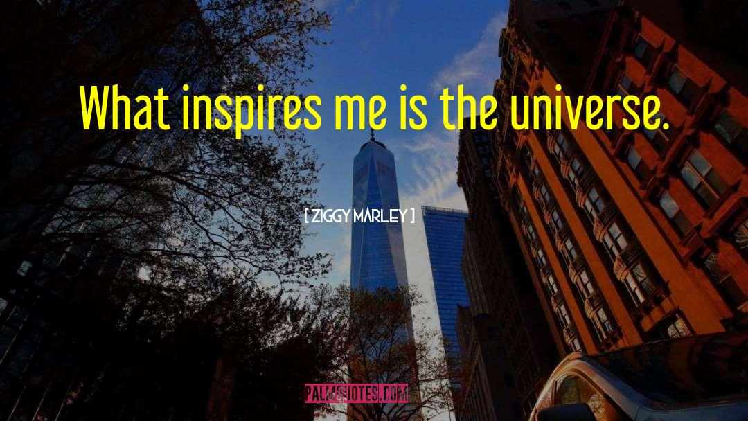 Ziggy Marley Quotes: What inspires me is the