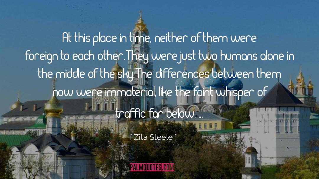 Zita Steele Quotes: At this place in time,