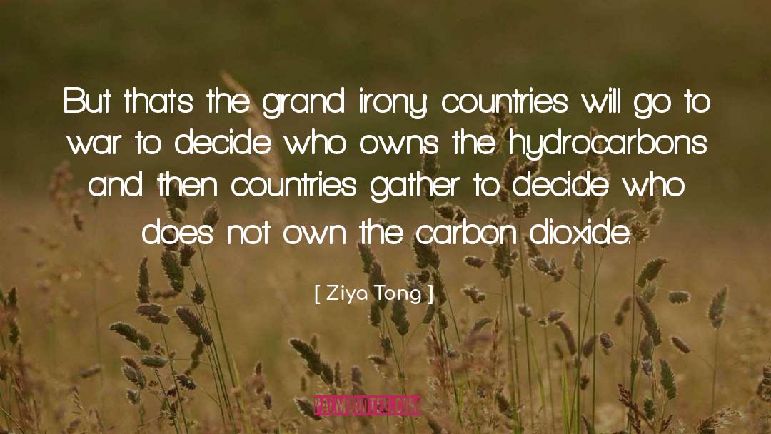 Ziya Tong Quotes: But that's the grand irony: