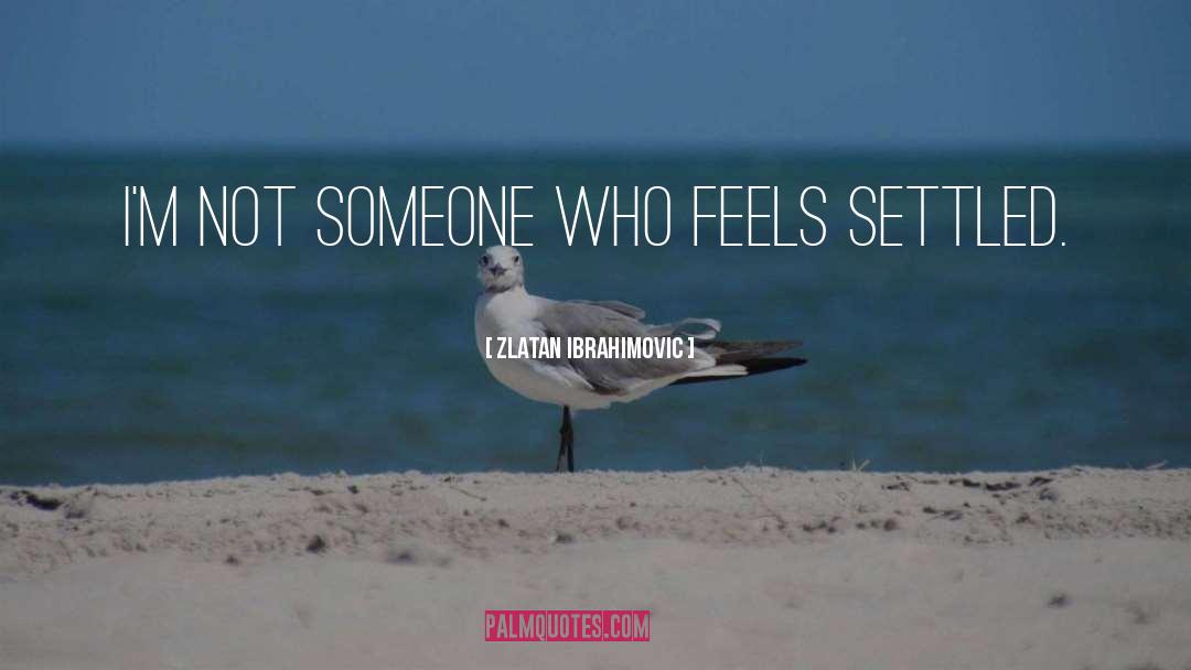 Zlatan Ibrahimovic Quotes: I'm not someone who feels