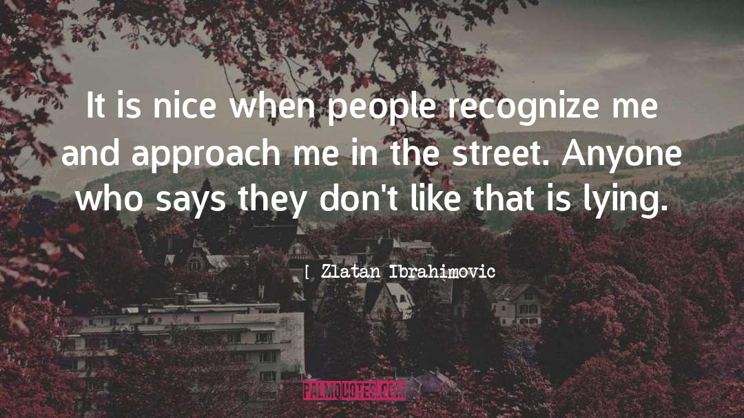 Zlatan Ibrahimovic Quotes: It is nice when people