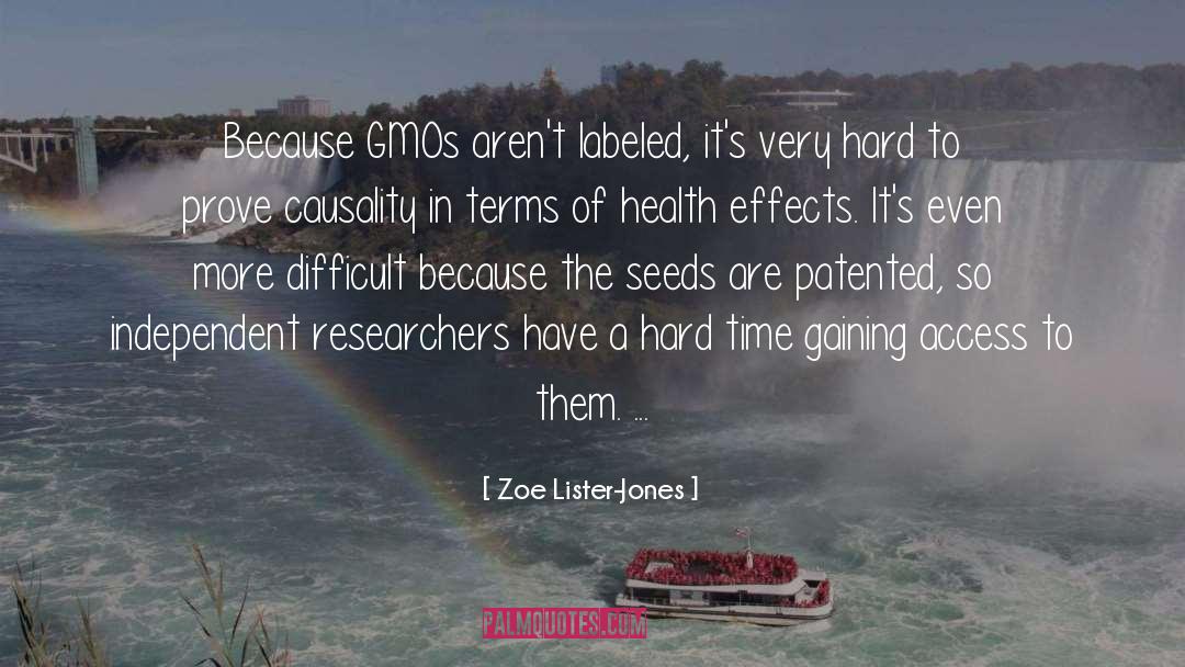 Zoe Lister-Jones Quotes: Because GMOs aren't labeled, it's