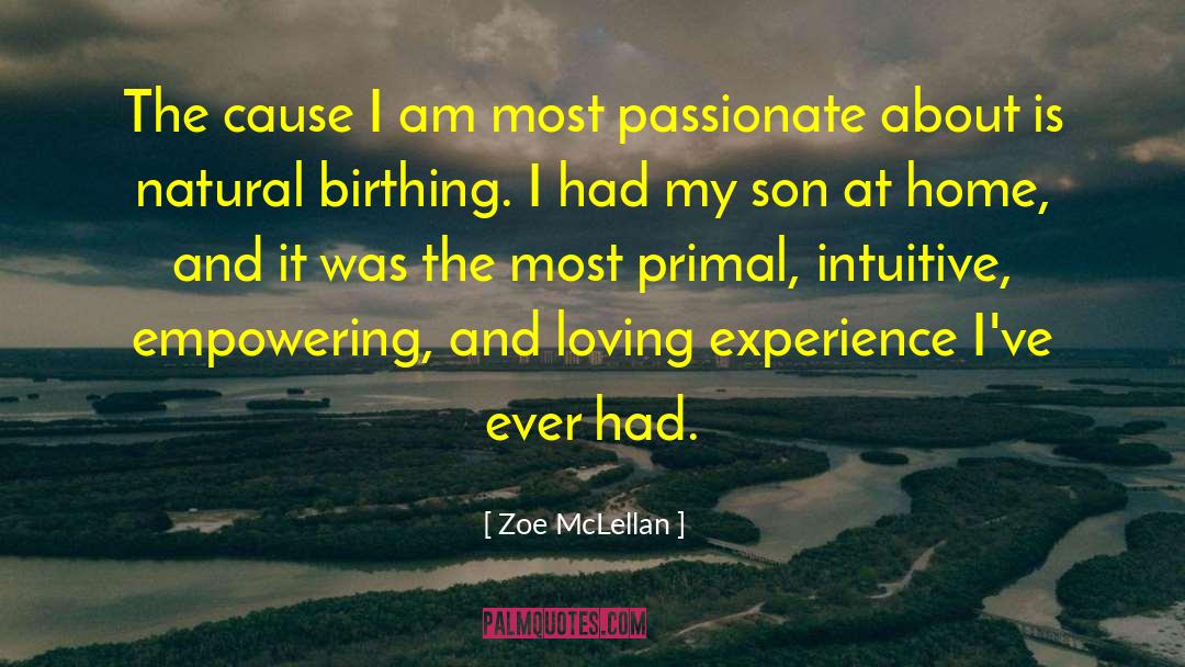 Zoe McLellan Quotes: The cause I am most