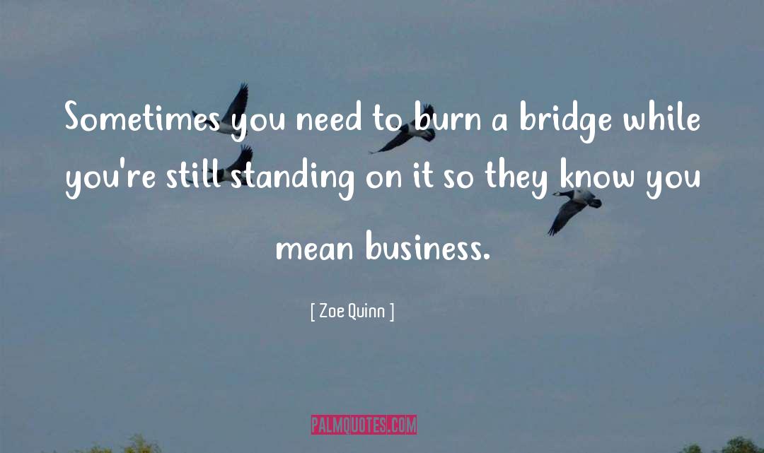 Zoe  Quinn Quotes: Sometimes you need to burn