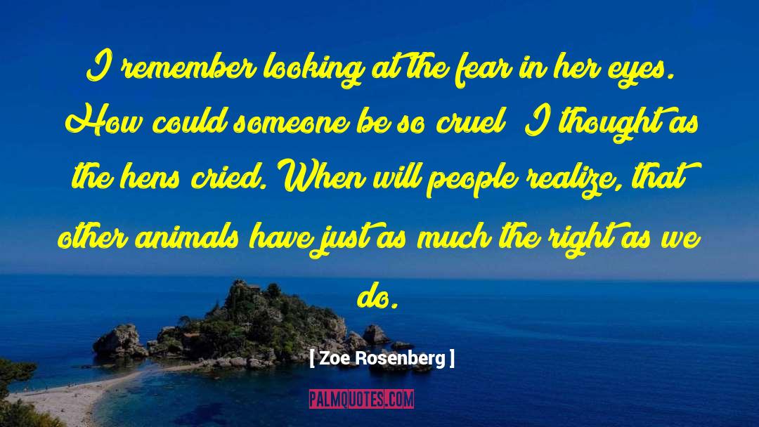 Zoe Rosenberg Quotes: I remember looking at the