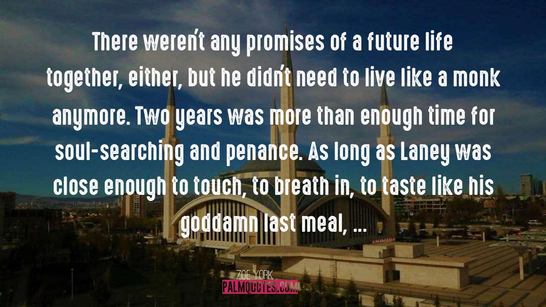 Zoe York Quotes: There weren't any promises of
