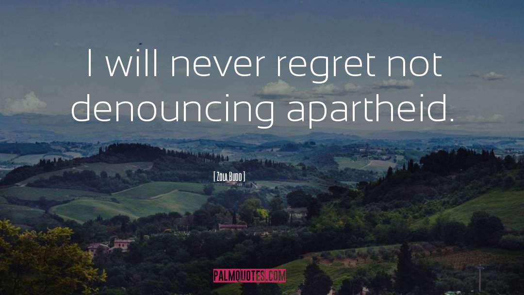 Zola Budd Quotes: I will never regret not