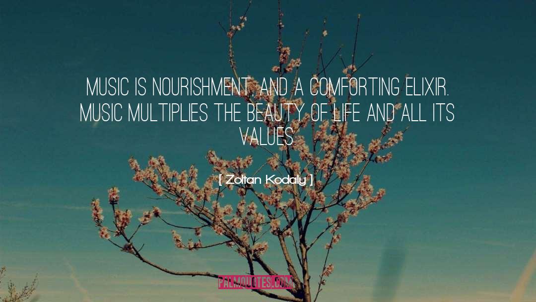 Zoltan Kodaly Quotes: Music is nourishment, and a