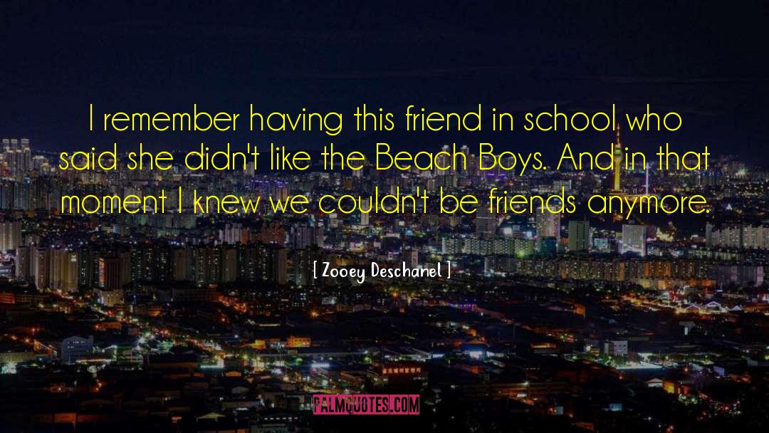 Zooey Deschanel Quotes: I remember having this friend
