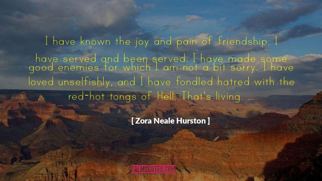 Zora Neale Hurston Quotes: I have known the joy