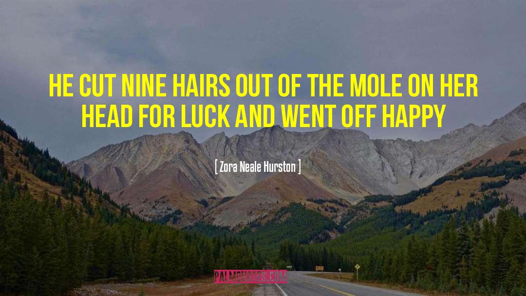 Zora Neale Hurston Quotes: He cut nine hairs out