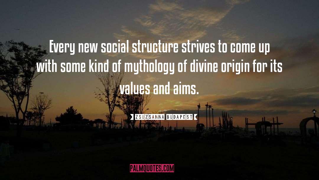 Zsuzsanna Budapest Quotes: Every new social structure strives