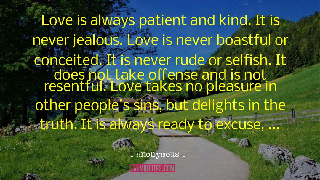 1 Corinthians 13 quotes by Anonymous