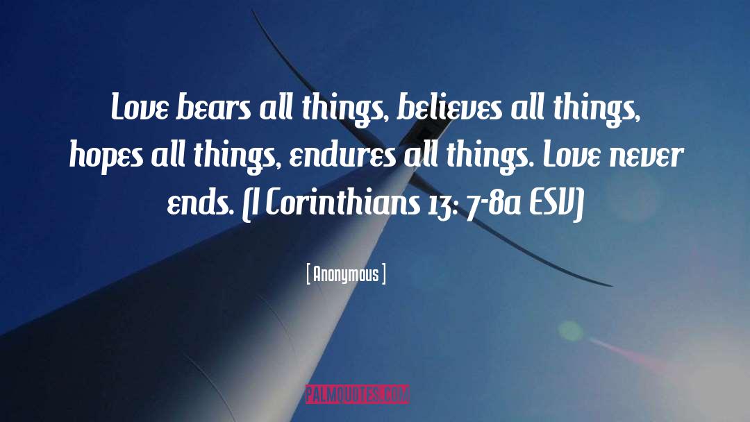 1 Corinthians 13 quotes by Anonymous