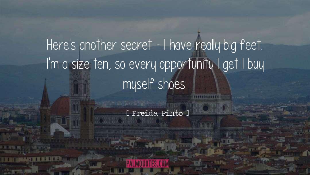 1 Shoes quotes by Freida Pinto