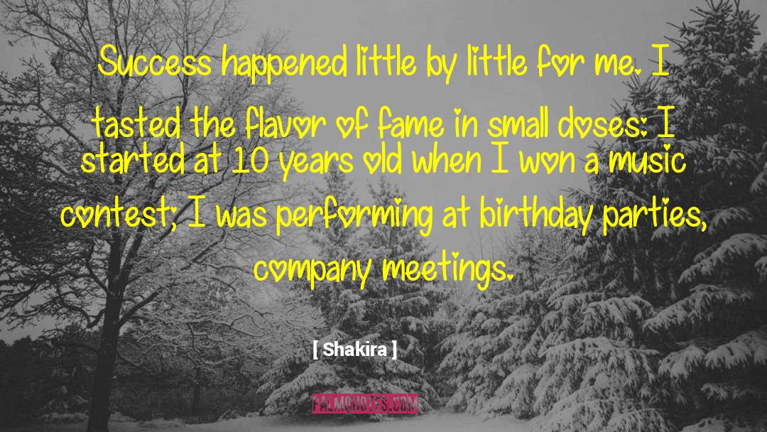 10 Year Girl Birthday quotes by Shakira