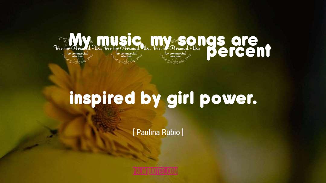 100 Percent quotes by Paulina Rubio