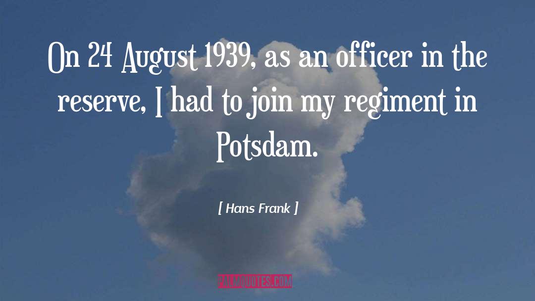 14 August Short quotes by Hans Frank