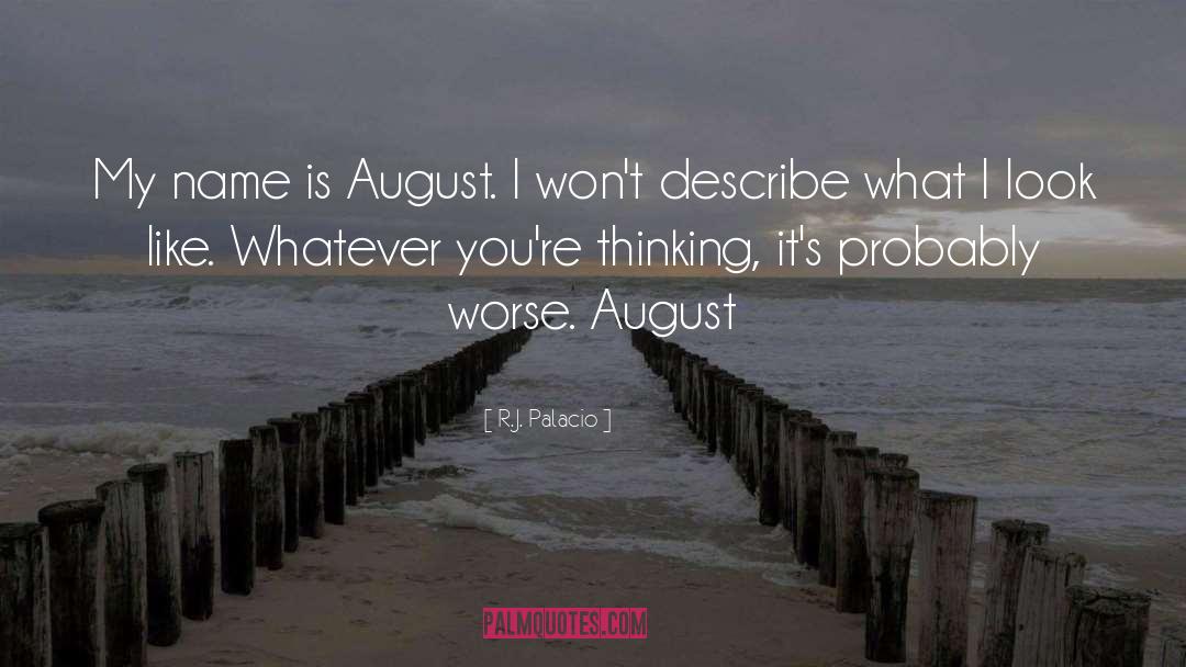 14 August Short quotes by R.J. Palacio