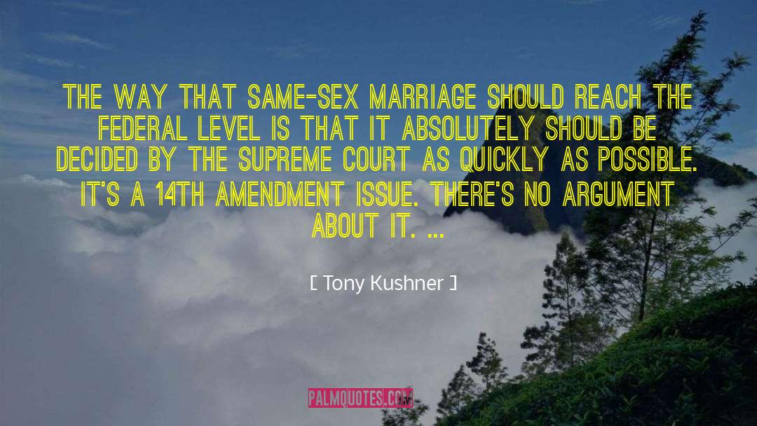 14th Amendment quotes by Tony Kushner
