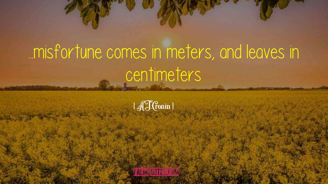 174 Centimeters quotes by A.J.Cronin
