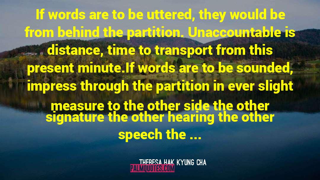 1947 Partition quotes by Theresa Hak Kyung Cha