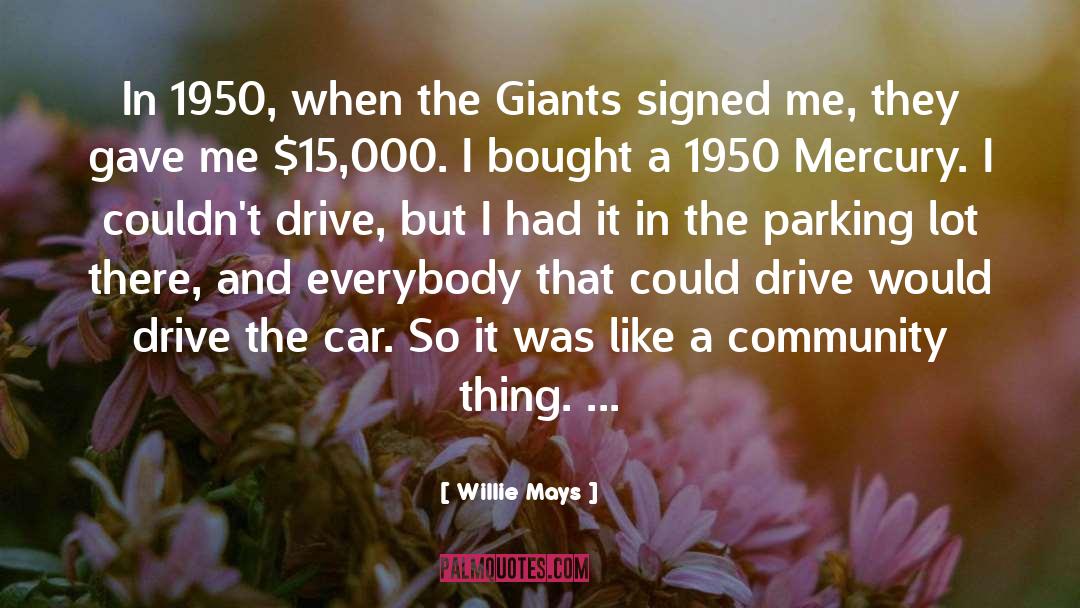 1950 quotes by Willie Mays