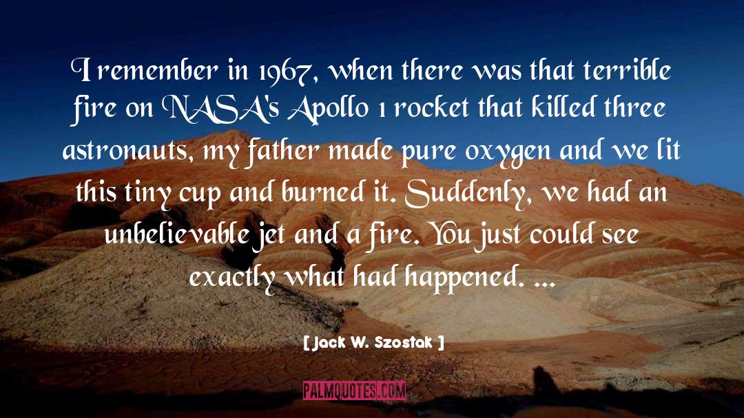 1967 quotes by Jack W. Szostak