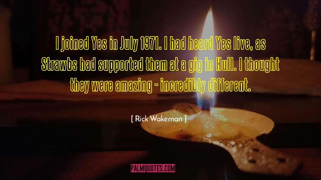 1971 quotes by Rick Wakeman