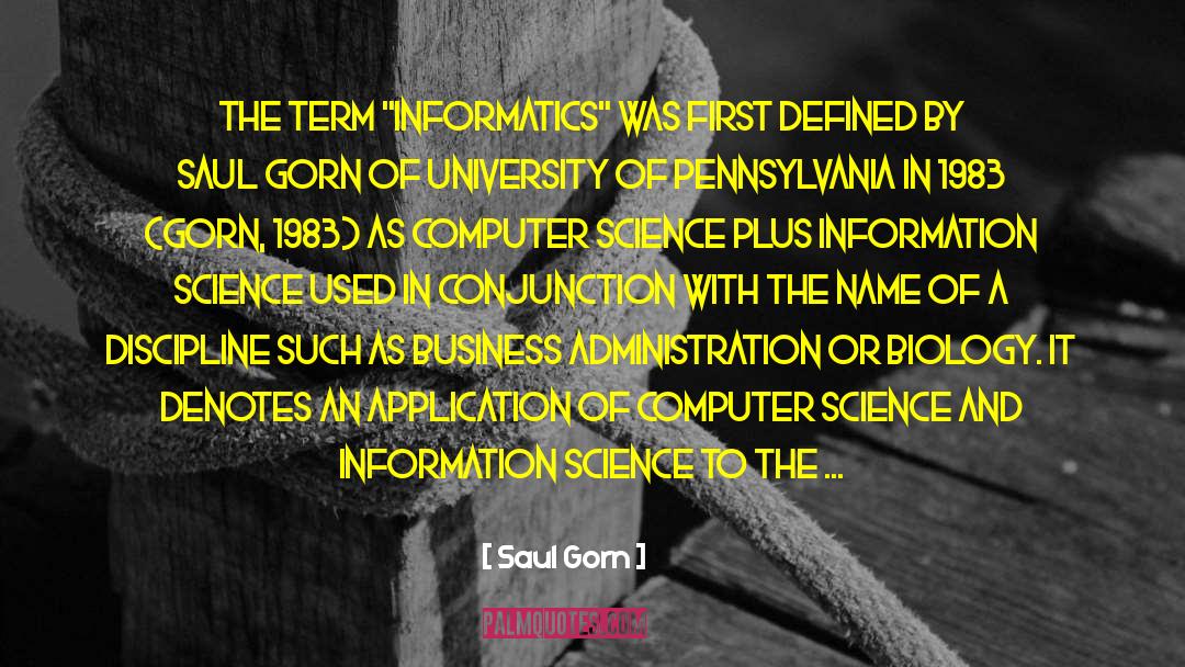 1983 quotes by Saul Gorn