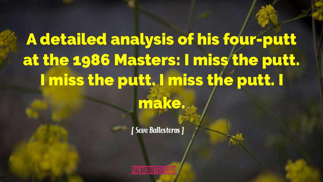 1986 quotes by Seve Ballesteros