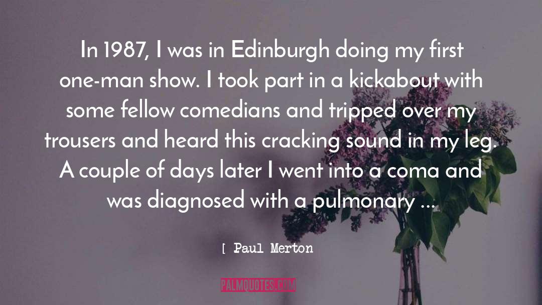 1987 quotes by Paul Merton