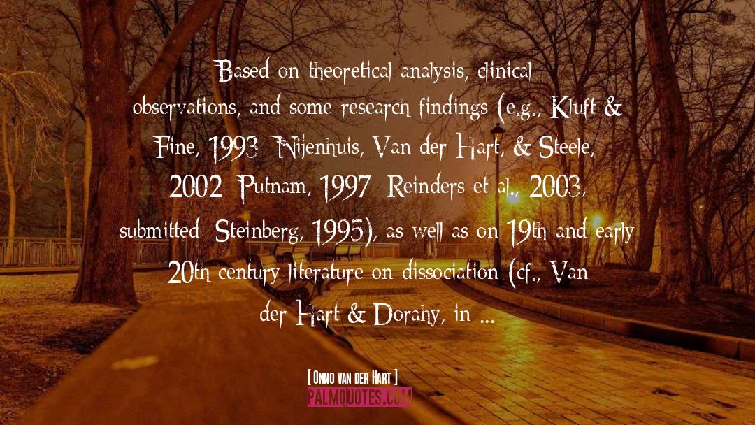 1995 quotes by Onno Van Der Hart
