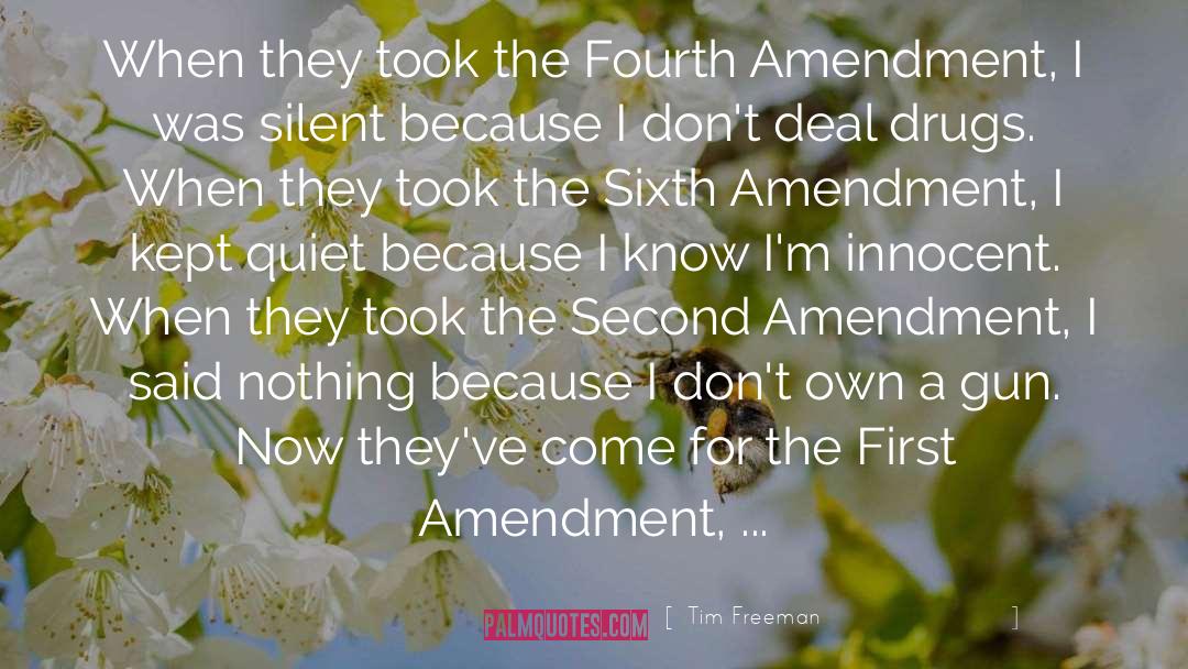 1st Amendment quotes by Tim Freeman
