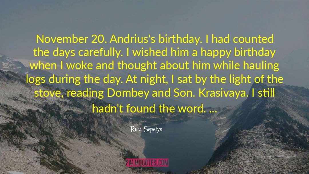 1st Birthday Of Son quotes by Ruta Sepetys