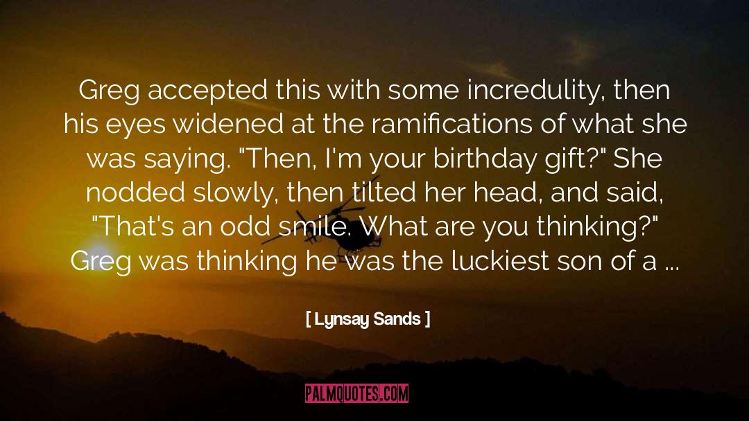 1st Birthday Of Son quotes by Lynsay Sands