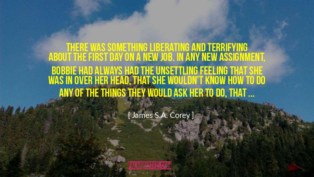 1st Day At New Job quotes by James S.A. Corey