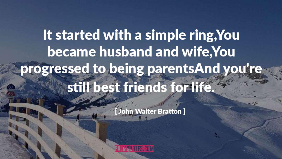 1st Wedding Anniversary Wishes For Husband quotes by John Walter Bratton