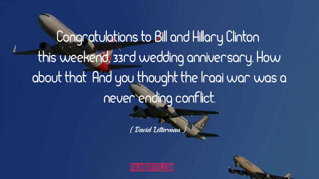 1st Wedding Anniversary Wishes For Husband quotes by David Letterman