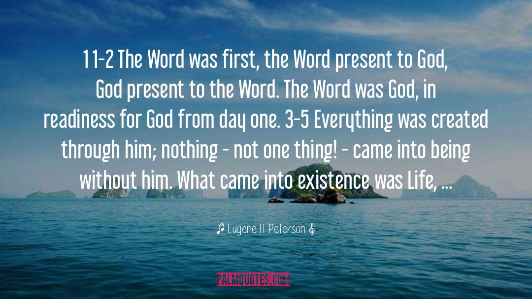 2 Word Love quotes by Eugene H. Peterson