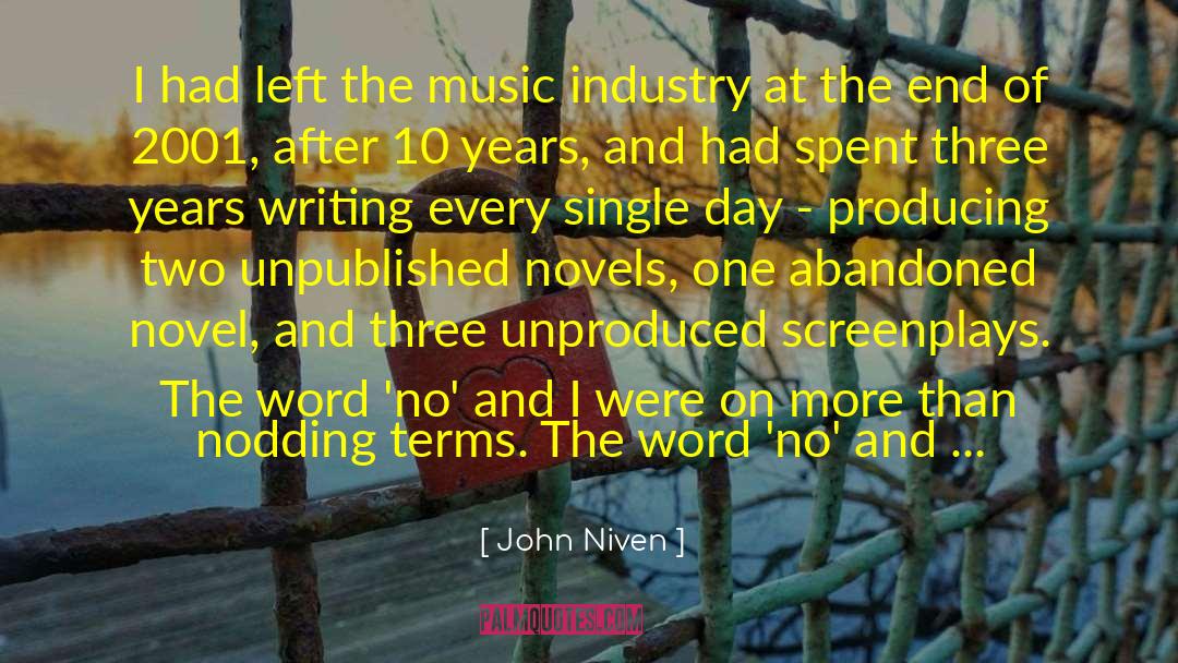 2001 quotes by John Niven