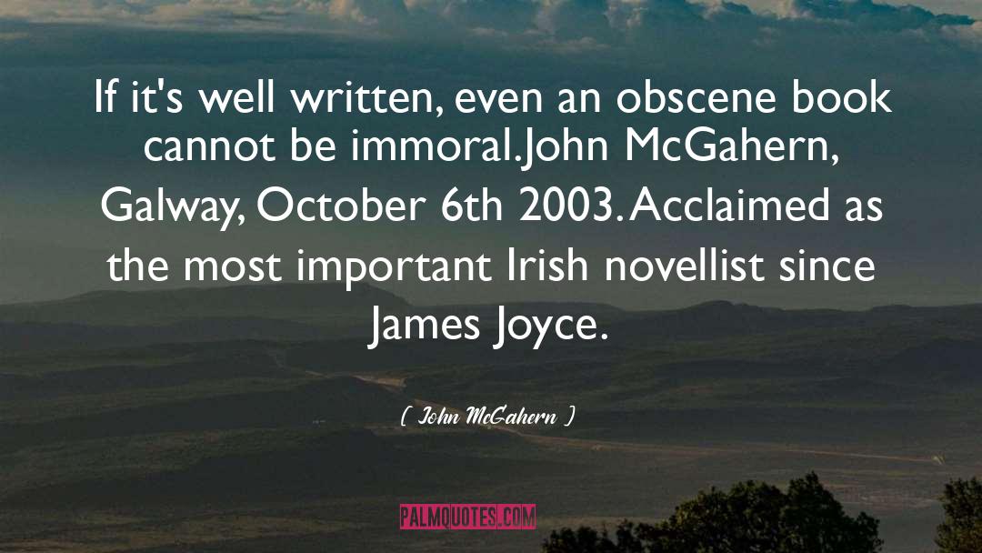 2003 quotes by John McGahern