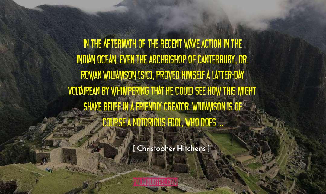 2004 Indian Ocean Earthquake quotes by Christopher Hitchens
