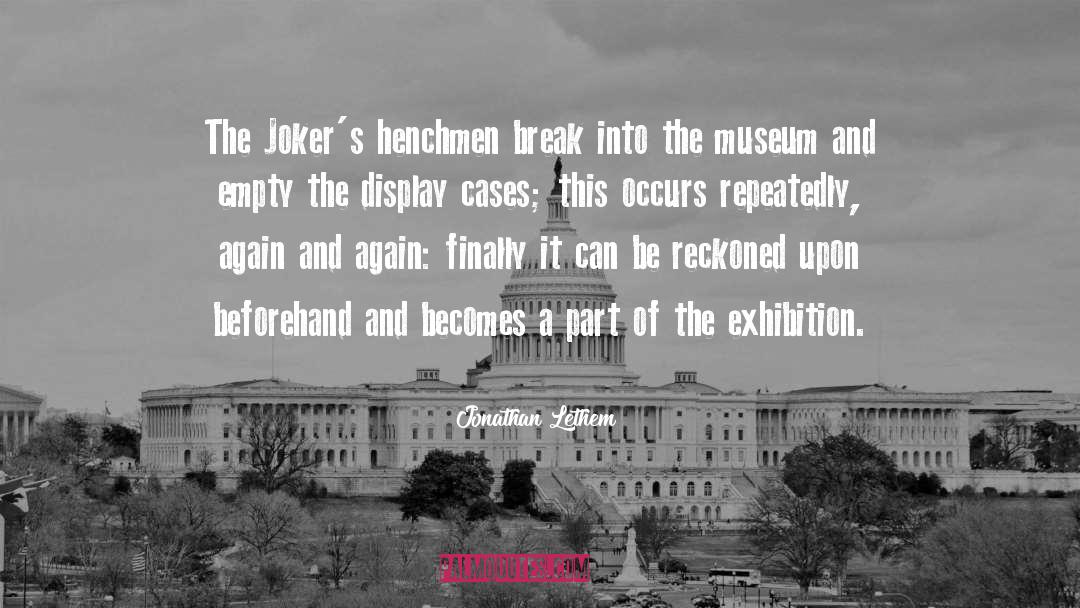 2008 Joker quotes by Jonathan Lethem