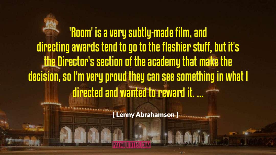2012 Academy Awards quotes by Lenny Abrahamson