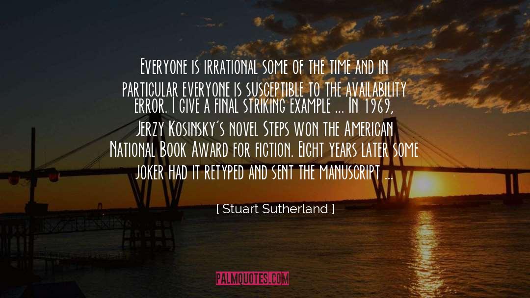 2014 National Book Award quotes by Stuart Sutherland