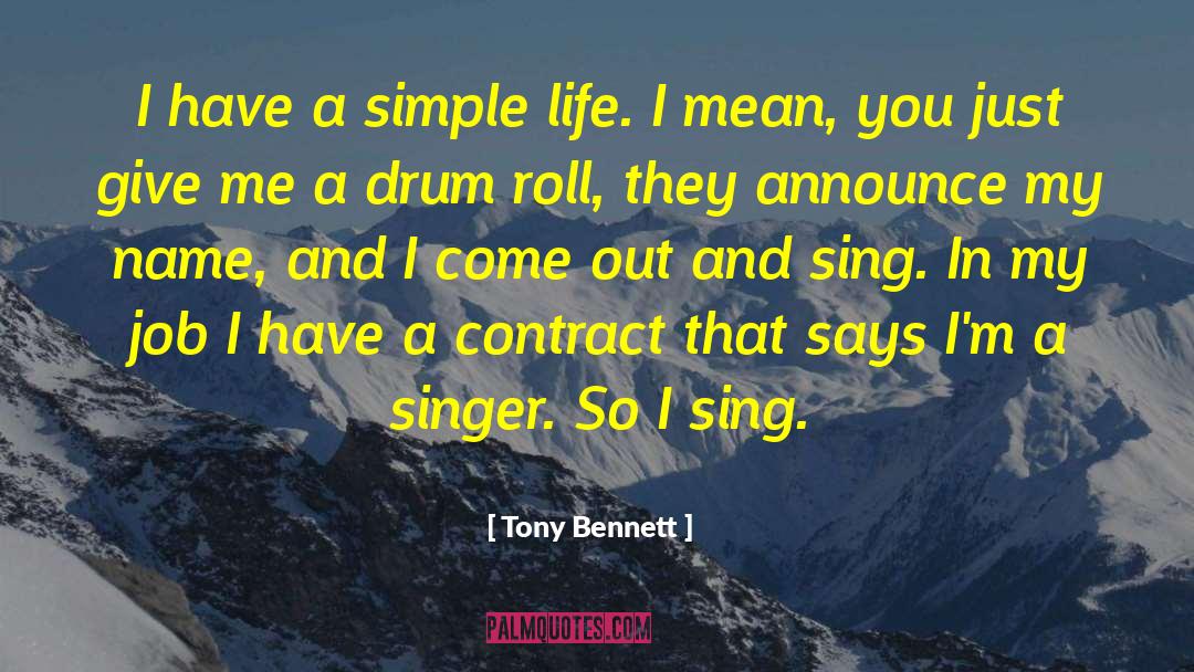 202d Drum quotes by Tony Bennett