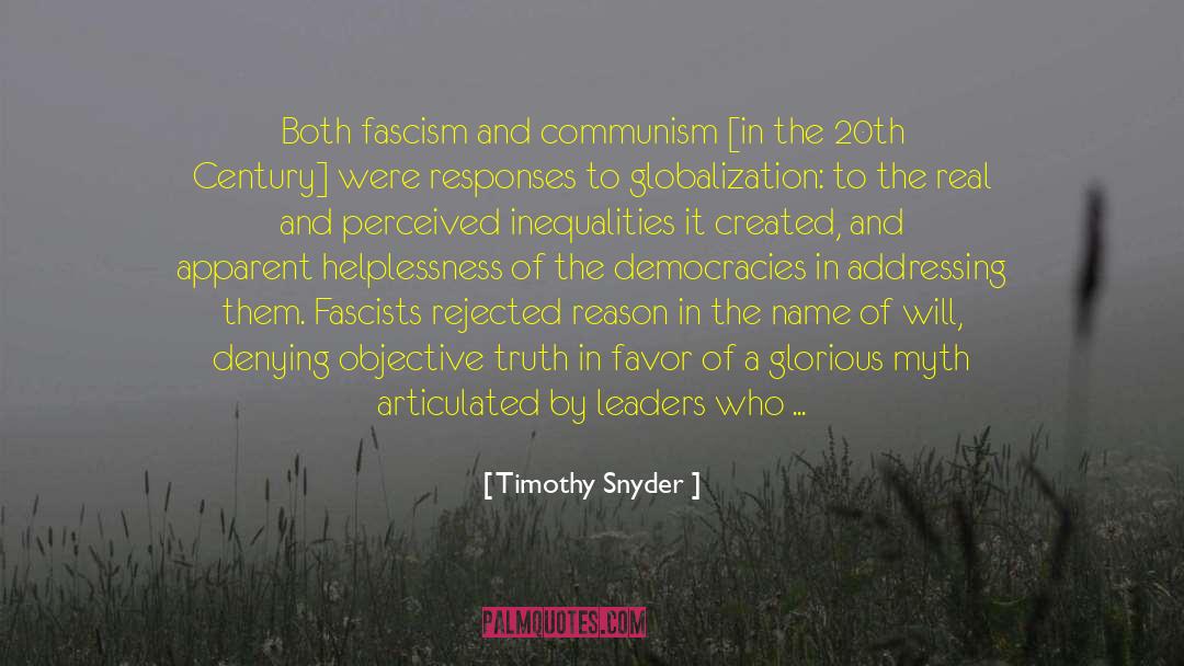 20th Century America quotes by Timothy Snyder