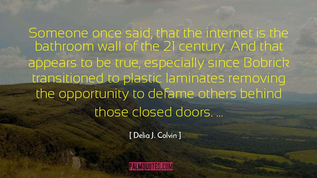 21 Century quotes by Delia J. Colvin