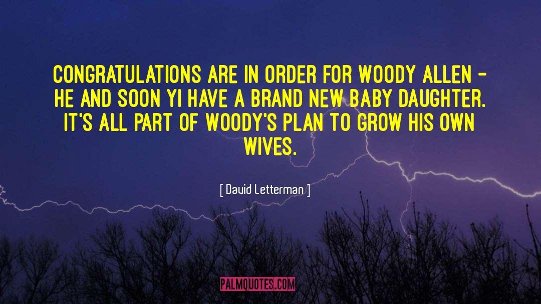 21 Days Baby Ceremony quotes by David Letterman